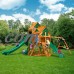 Gorilla Playsets Great Skye II Treehouse Cedar Swing Set with Natural Cedar Posts   